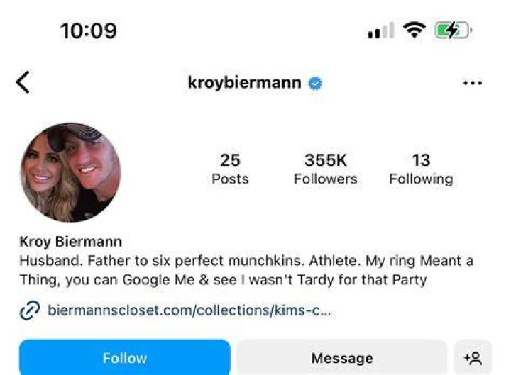 Kroy Biermann updates Instagram bio amid Kim Zolciak divorce